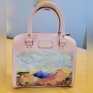 Kate Spade Pink Handpainted Handbag